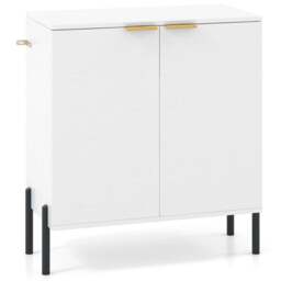 Costway 2 Door White Buffet Cabinet - Size: 95 x 45 x 19cm - Wilko - thumbnail 3