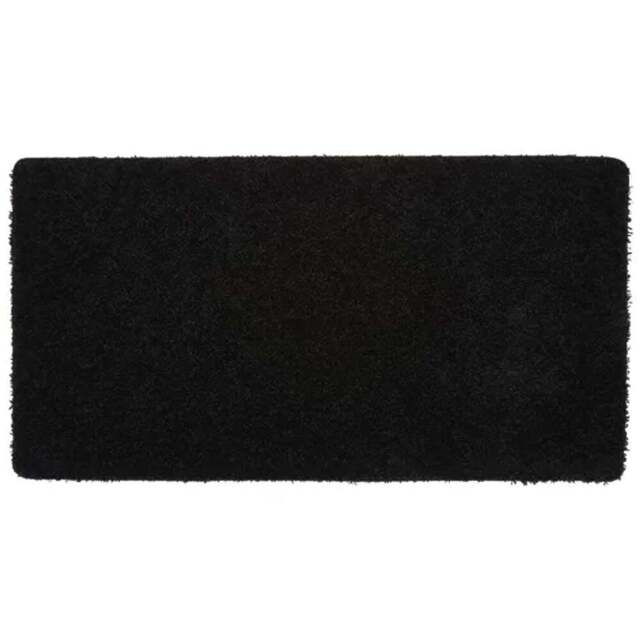 My Rug Black Rug 67 x 150cm - Size: 67 x 150 x 2cm - Wilko - image 1