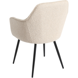 Muse Accent Chair in Boucle Upholstery - Cream - Size: Single - Genesis - Wilko - thumbnail 6