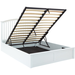 GFW Madrid Double White Wooden Ottoman Bed - Wilko - thumbnail 5