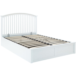 GFW Madrid Double White Wooden Ottoman Bed - Wilko - thumbnail 4