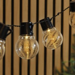 Mini Festoon String Lights - Multi - Illuminated Garden - Wilko - thumbnail 1
