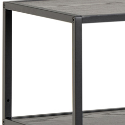 Florence Seaford 4 Shelf Ash Black Metal Bookcase - Furniture To Go - Wilko - thumbnail 7