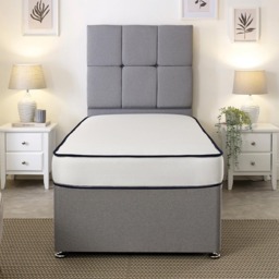 Extreme Comfort Shorty Size Blue and White Flat Top Open Coil Spring Mattress - eXtreme comfort ltd - Wilko - thumbnail 5