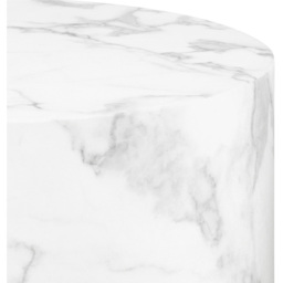Florence Dice White Marble and Carrara Rough Paper Effect Round Coffee Table Set of 2 - Size: 40 x 58 x 58cm - Furniture To Go - Wilko - thumbnail 5