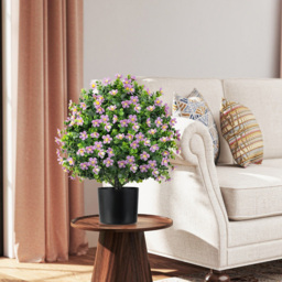 Costway Purple Artificial Boxwood Topiary Ball Tree 2 Pack - Size: 15 x 15 x 54cm - Wilko - thumbnail 4