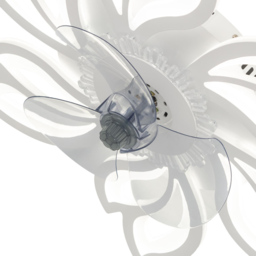 Living and Home White Flower Shape LED Ceiling Fan Light with Remote 25 inch - Size: 14 x 65 x 65cm - Wilko - thumbnail 4