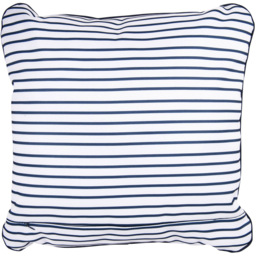 The Three Rivers Hamper Co Navy and White Stripes Cushion 45 x 45cm - Blue - Wilko - thumbnail 4