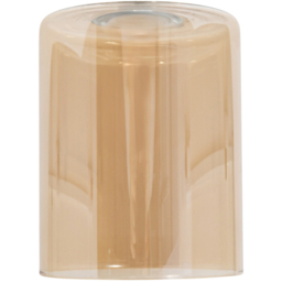 Happy Homewares Amber Tinted Glass Rectangular Shade 2 Pack - Size: 15 x 12 x 12cm - Yellow - Wilko - thumbnail 5