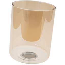 Happy Homewares Amber Tinted Glass Rectangular Shade 2 Pack - Size: 15 x 12 x 12cm - Yellow - Wilko - thumbnail 6