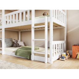 Flair Bea White Triple High Wooden Bunk Bed - Size: Single - Wilko - thumbnail 4