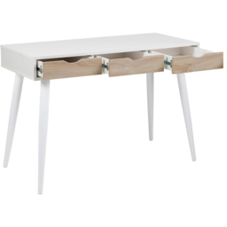 Florence Neptun 3 Drawer White and Oak Desk - Furniture To Go - Wilko - thumbnail 5