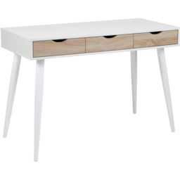 Florence Neptun 3 Drawer White and Oak Desk - Furniture To Go - Wilko - thumbnail 3