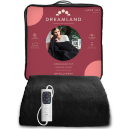 Dreamland Snuggle Up Black Velvet Heated Throw 120 x 160cm - Size: 43 x 9 x 40cm - Wilko - thumbnail 3