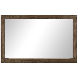 Bentley Designs Turin Dark Oak Rectangle Landscape Wall Mirror 144 x 90cm - Size: 90 x 144 x 8cm - Brown - Wilko - thumbnail 4