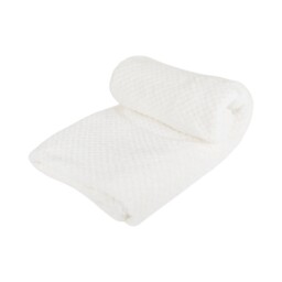 Waffle Soft Fleece Throw Natural - My - Wilko - thumbnail 4