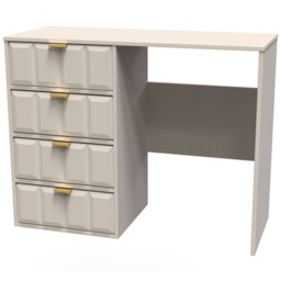 Crowndale Cube 4 Drawer Matt Kashmir Dressing Table - Cream - Wilko - thumbnail 3