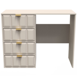 Crowndale Cube 4 Drawer Matt Kashmir Dressing Table - Cream - Wilko - thumbnail 4