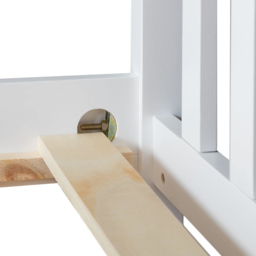 Portland King Size Wooden Bed Frame with Mattress - White - Wilko - thumbnail 6