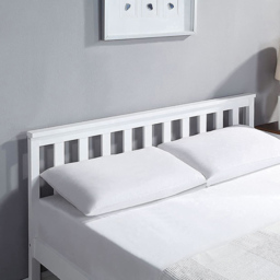 Portland King Size Wooden Bed Frame with Mattress - White - Wilko - thumbnail 5