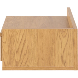 Florence Ashlan Single Drawer Oak Square Bedside Table - Brown - Furniture To Go - Wilko - thumbnail 7