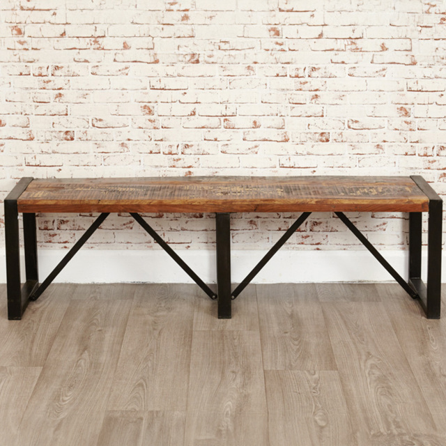 Baumhaus Urban Chic 3 Seater Dining Bench - Multi - Wilko - image 1