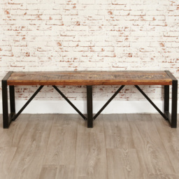Baumhaus Urban Chic 3 Seater Dining Bench - Multi - Wilko - thumbnail 1