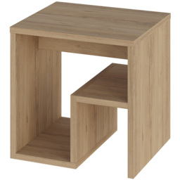 Decortie Bon Table Oak Modern Side - Size: 40 x 40 x 35cm - Brown - Wilko - thumbnail 3