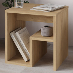 Decortie Bon Table Oak Modern Side - Size: 40 x 40 x 35cm - Brown - Wilko