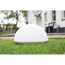 Luxform La Rochette White Globe Solar Garden Light - Size: 25 x 25 x 21.5cm - Wilko - thumbnail 3