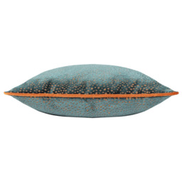 Paoletti Estelle Teal and Rust Spotted Cushion - Size: 45 x 45 cm - Multi - Wilko - thumbnail 5