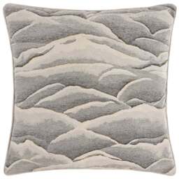 Paoletti Stratus Grey Jacquard Cushion - Size: 45 x 45 cm - Wilko - thumbnail 1