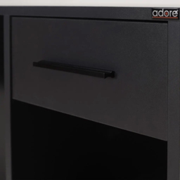 FWStyle Single Drawer 2 Shelf Anthracite Grey Desk - Size: 75 x 90 x 52cm - Wilko - thumbnail 5