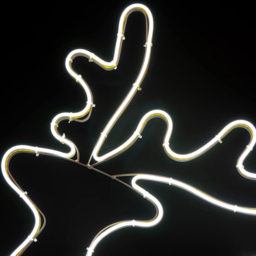 Shatchi Cool White LED Walking Reindeer Neon Rope Silhouette - Size: 35 x 14 x 3cm - Wilko - thumbnail 4