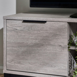 Julian Bowen Bali Grey Oak TV Unit - Size: 50 x 135 x 40cm - Wilko - thumbnail 7