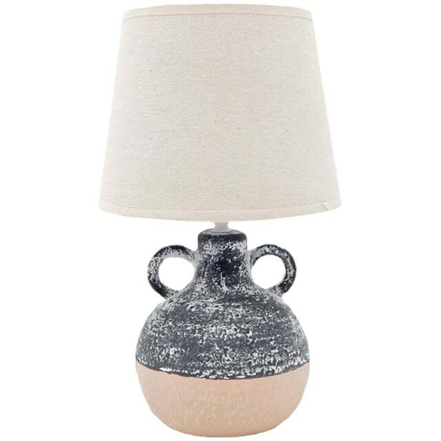 Acacia Home Fabric Shade Table Lamp 22.8cm - Size: 38 x 22 x 22cm - Multi - Wilko - image 1