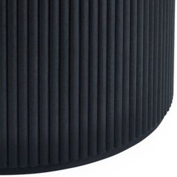 Julian Bowen Louis 4 Seater Fluted Round Dining Table Black - Wilko - thumbnail 4