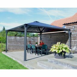 Palram Palmero 4300 4 x 4m Grey Garden Gazebo - Size: 3 x 4m - Palram Canopia - Wilko - thumbnail 4