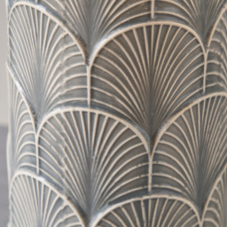 Pacific Lifestyle Bethan Grey Embossed Ceramic Table Lamp - Wilko - thumbnail 5