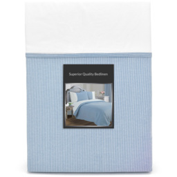 Sweet Dreams Lincoln King Size Blue Stripes Duvet Set - Wilko - thumbnail 4