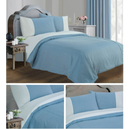 Sweet Dreams Lincoln King Size Blue Stripes Duvet Set - Wilko - thumbnail 7