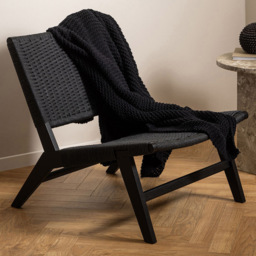 Florence Carson Black Lounge Chair - Size: Single - Furniture To Go - Wilko