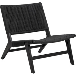 Florence Carson Black Lounge Chair - Size: Single - Furniture To Go - Wilko - thumbnail 3