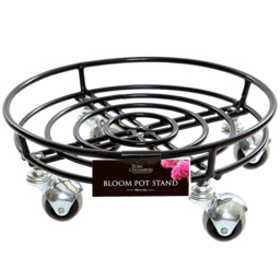Samuel Alexander Tom Chambers Round Black Metal Pot Stand 2 Pack - Size: 10 x 37 x 37cm - Wilko