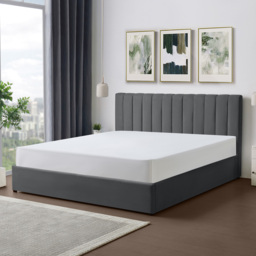 Brooklyn Evelynne Super King Dark Grey Linen Ottoman Bed - Wilko - thumbnail 5