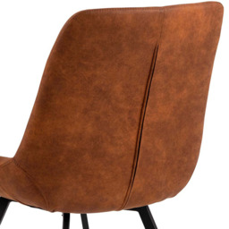 Florence Waylor Set of 2 Brown Fabric Dining Chair - Furniture To Go - Wilko - thumbnail 7