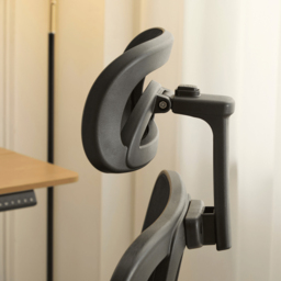 Home Source Lumo Black Ergonomic Mesh Computer Chair with Adjustable Armrest and Headrest - Size: 129 x 67 x 52cm - Wilko - thumbnail 5