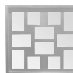 Premier Housewares Silver 12 Photo Multi Photo Frame - Wilko - thumbnail 3