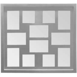 Premier Housewares Silver 12 Photo Multi Photo Frame - Wilko