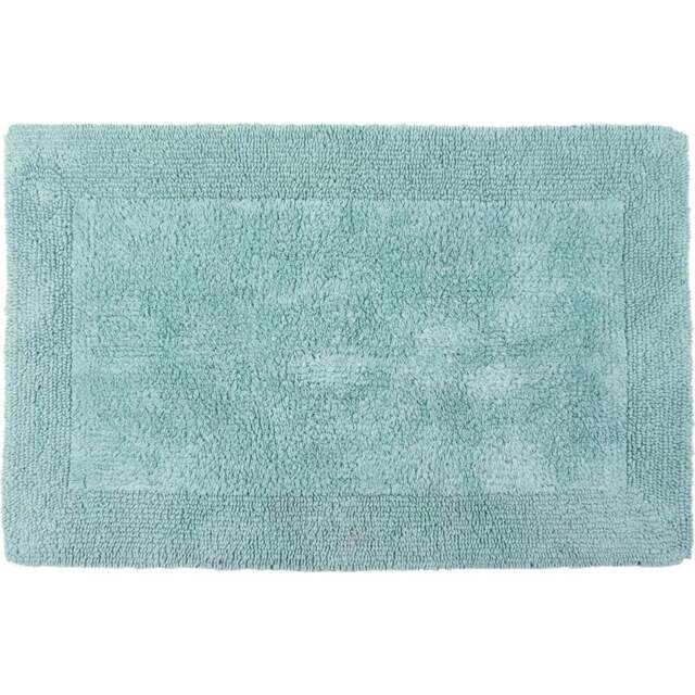 Allure Bath Fashions Elegance Duck Egg Reversible Bath Mat 53 x 85cm - Blue - Wilko - image 1